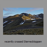 recently crossed Sternecktoppen